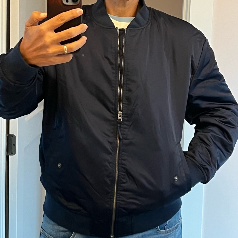 GAP Navy Blue Bomber Jacket Men’s Small